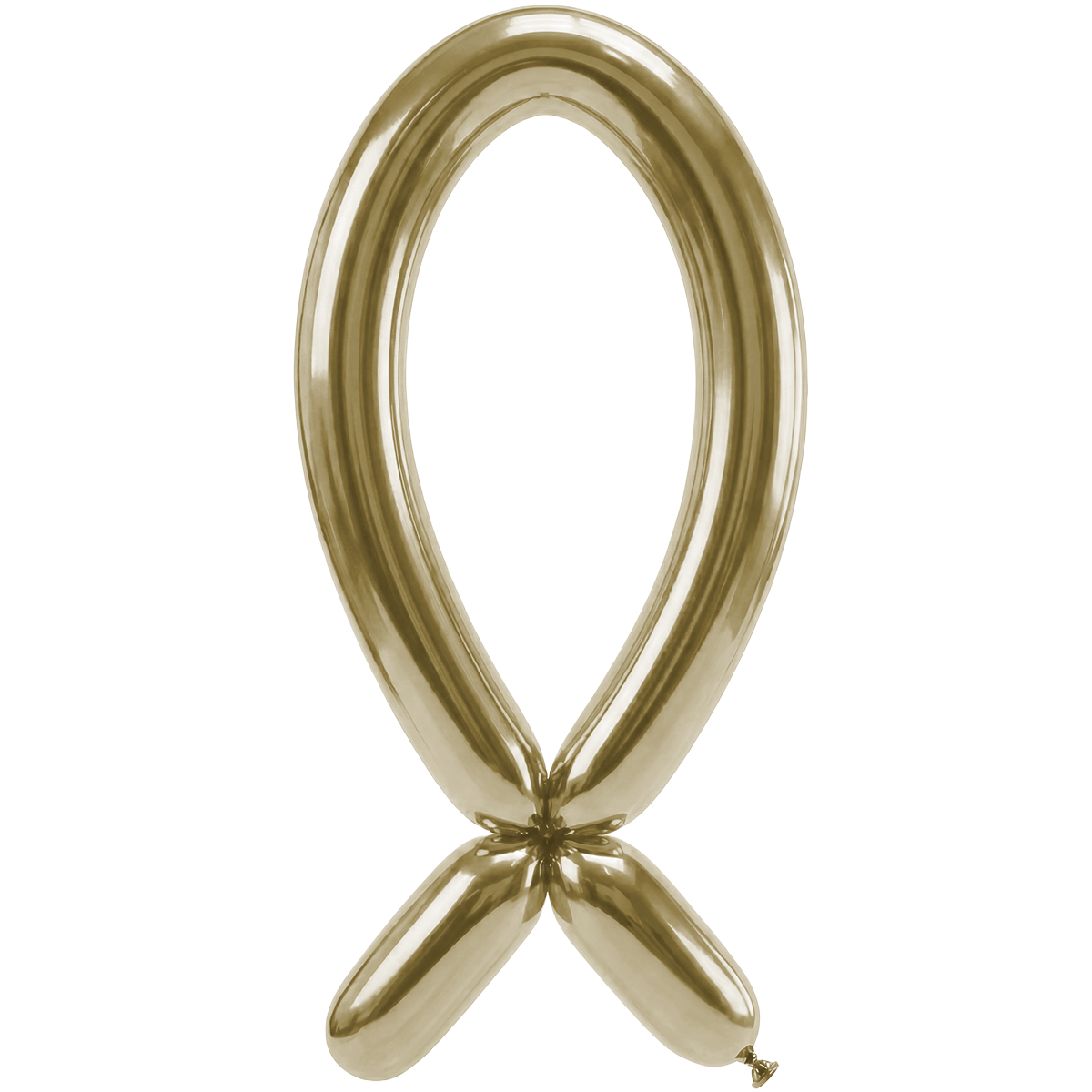 50 modelleerballonnen – mondstuk naar boven – 5x152 cm – Reflex Champagne