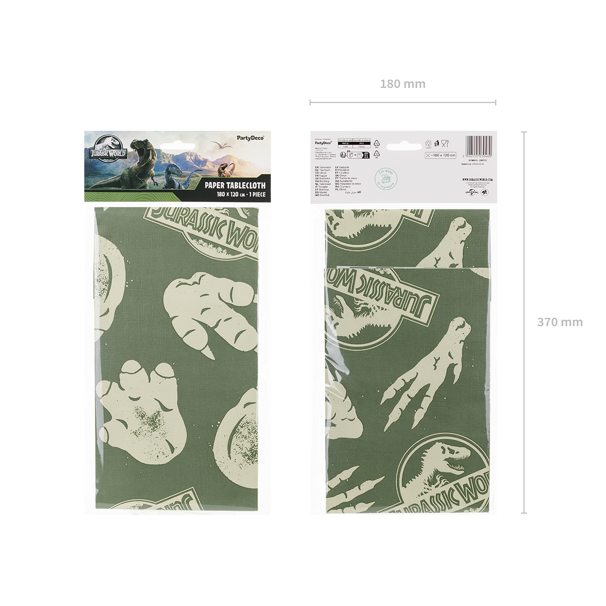 1 nappe en papier - Jurassic World