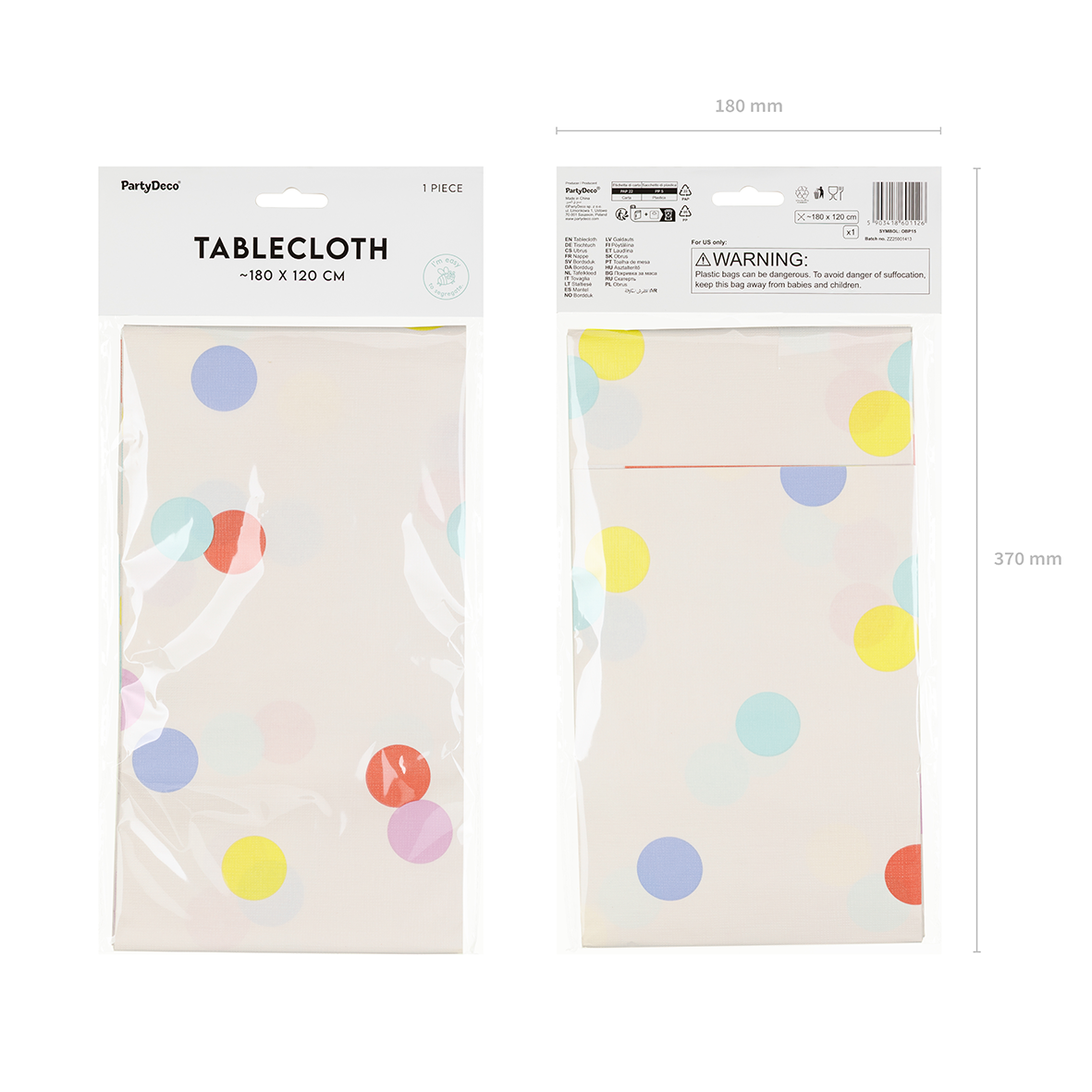 1 Tafelkleed - Confetti