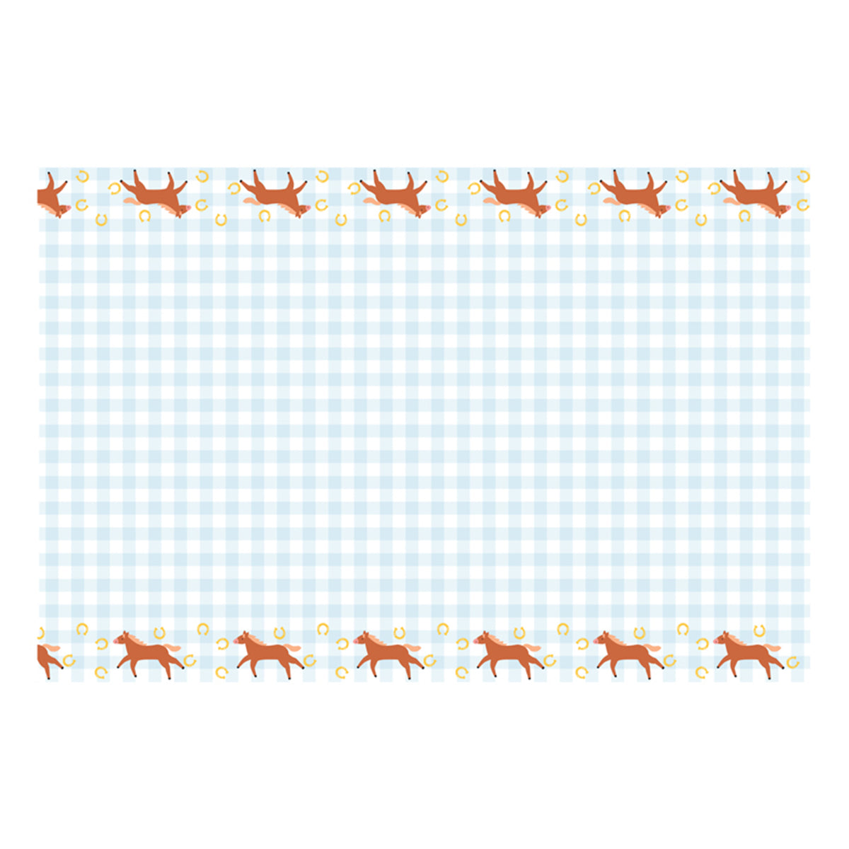 1 papieren tafelkleed - Paarden