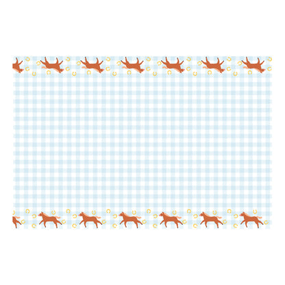 1 papieren tafelkleed - Paarden