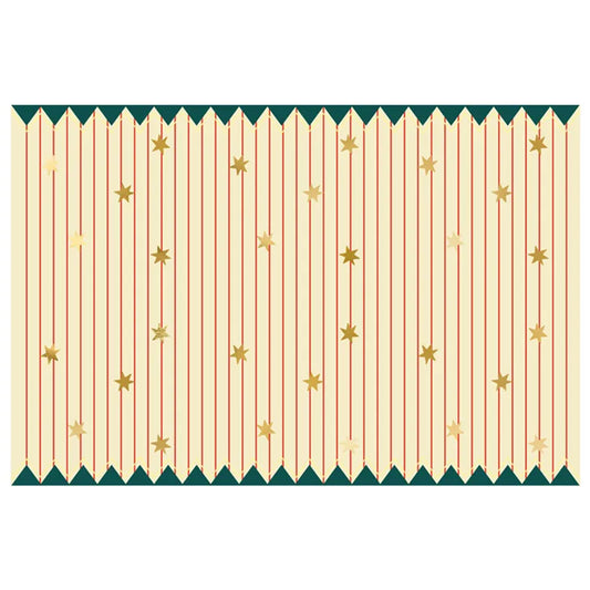 1 papieren tafelkleed - Thin Stripes and Stars