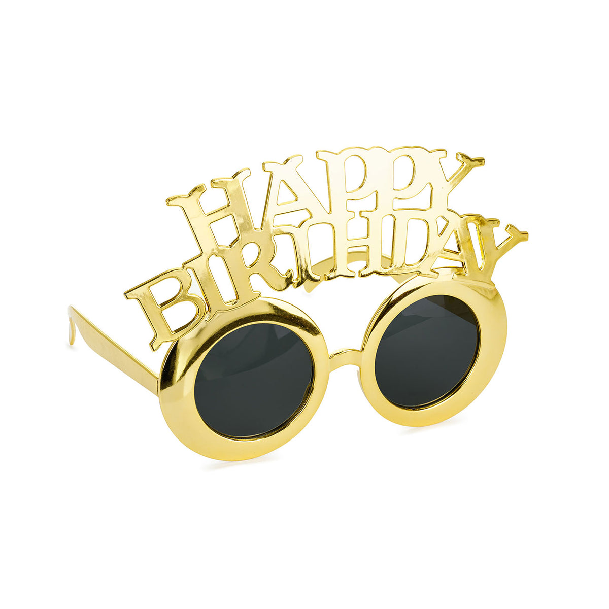 1 paire - Lunettes Joyeux Anniversaire - Or froid