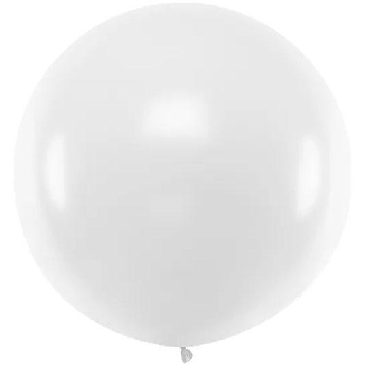 1 reuzenballon - Ø 1 m - wit