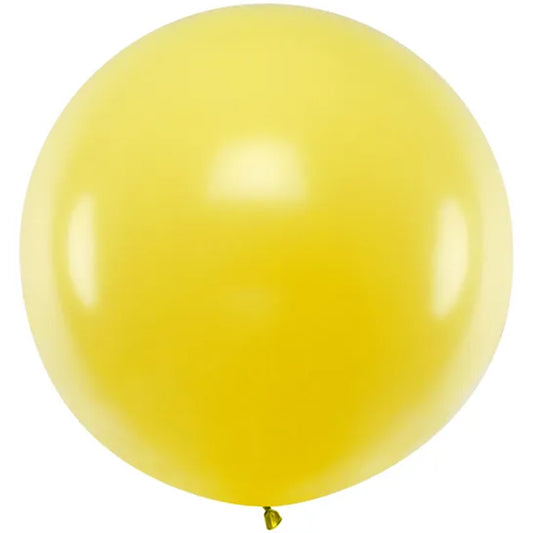 1 Reuzenballon - Ø 1m - Geel