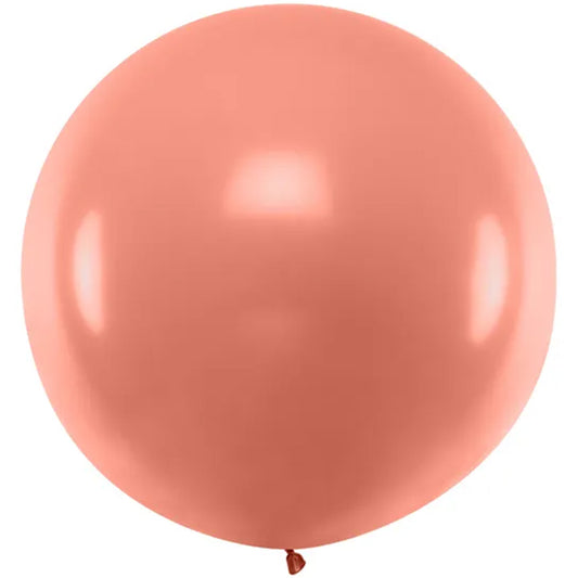 1 Reuzenballon - Ø 1m - Metallic - Roségoud