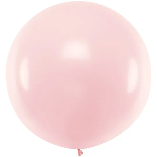 1 reuzenballon - Ø 1 m - pastel - roze