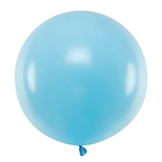 1 ballon géant - Ø 60cm - Pastel - Bleu clair