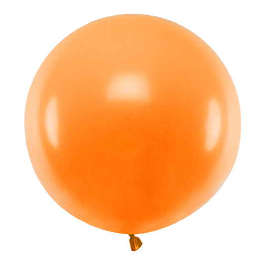 1 ballon géant - Ø 60cm - Pastel - Orange mandarine