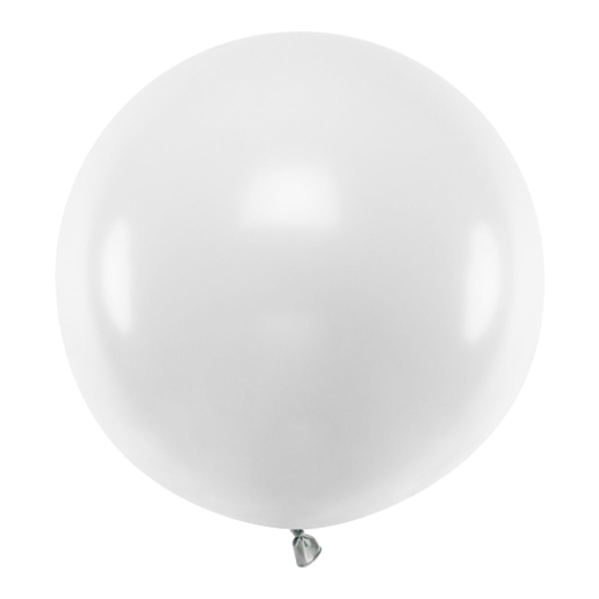 1 reuzenballon - Ø 60 cm - pastel - puur wit
