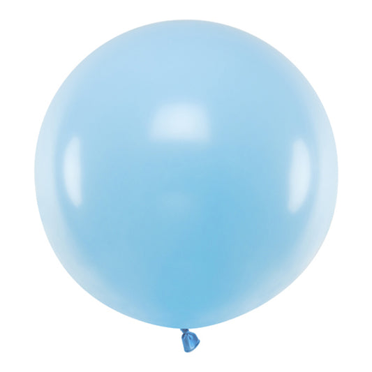 1 ballon géant - Ø 60cm - Pastel - Bleu bébé