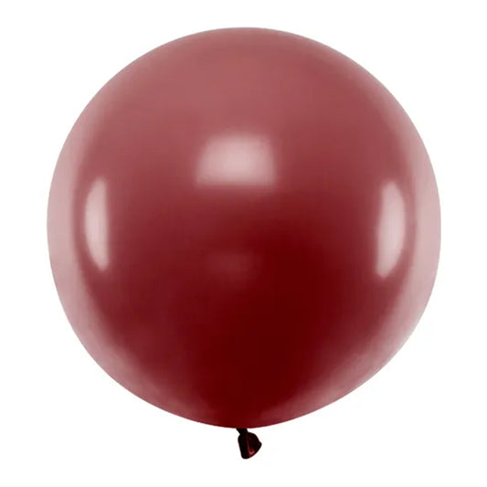 1 ballon géant - Ø 60cm - Rouge bordeaux pastel