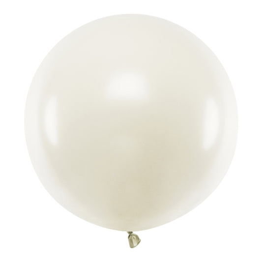 1 ballon géant - Ø 60cm - Pastel - Crème claire