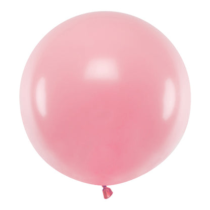 1 ballon géant - Ø 60cm - Pastel - Rose Bébé