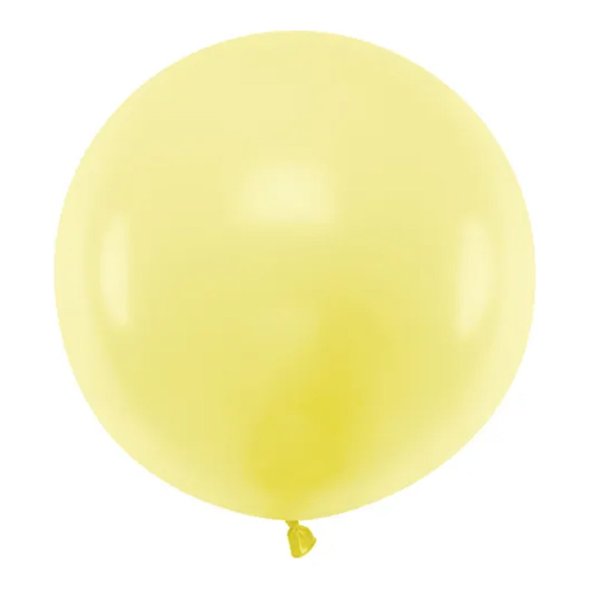 1 ballon géant - Ø 60cm - pastel - jaune
