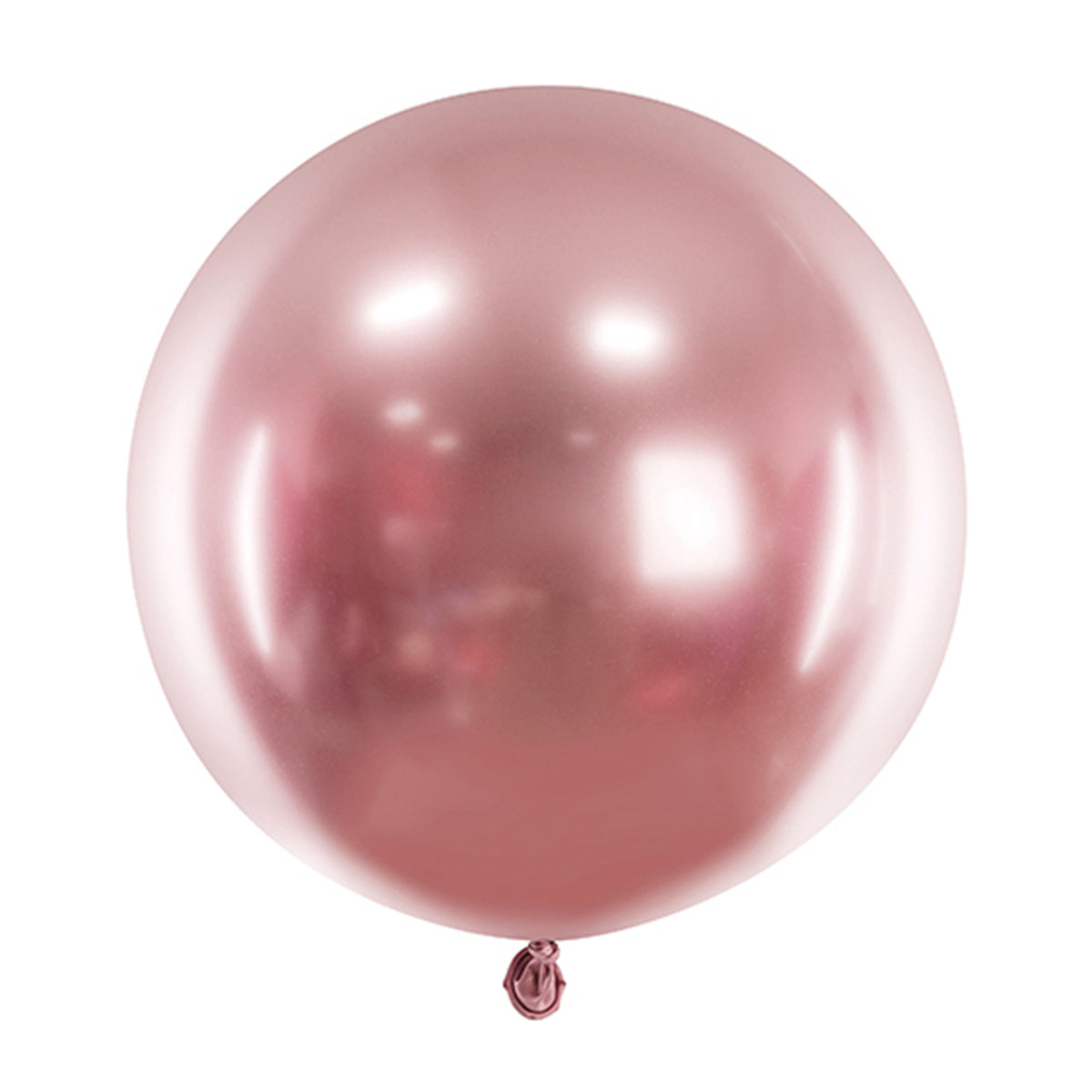 1 Reuzenballon - Ø 60cm - Glanzend - Rosegoud