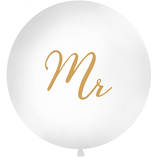 1 Reuzenballon - Ø 1m - Mr - Goud