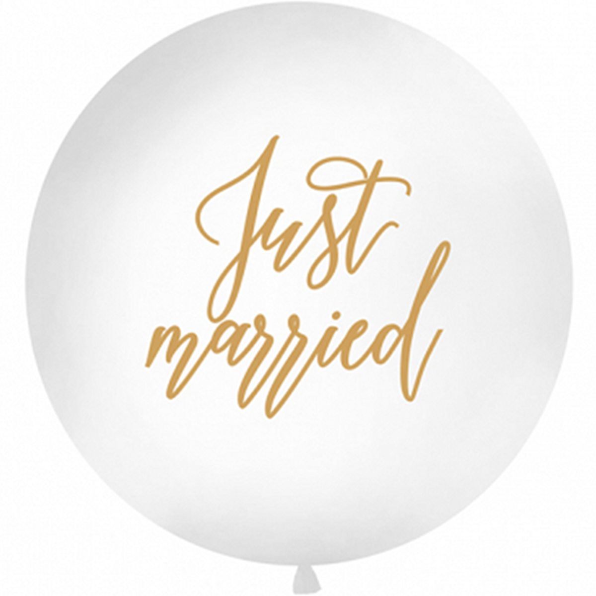 1 Ballon géant - Ø 1 m - Just Married - Doré