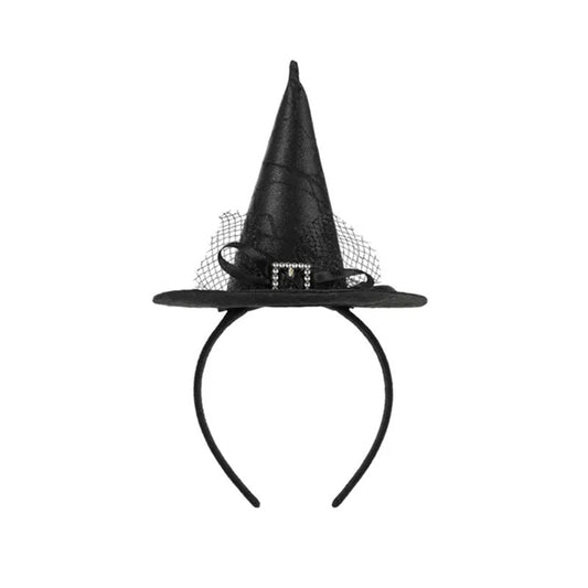1 Chapeau de sorcière - Serre-tête - Noir
