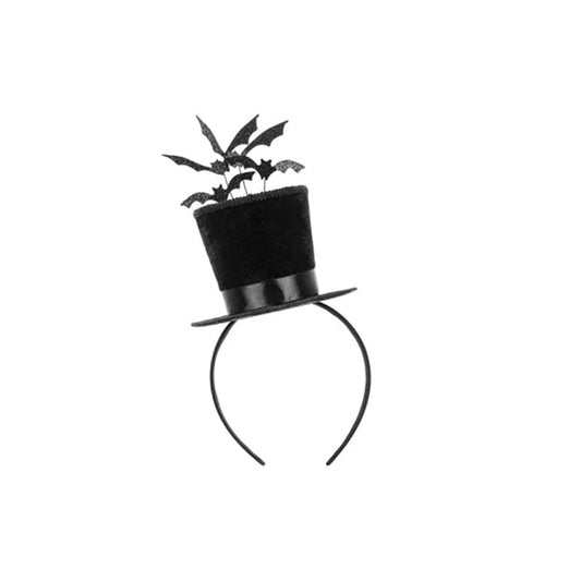1 Cylindre - Bandeau avec chauves-souris - Noir