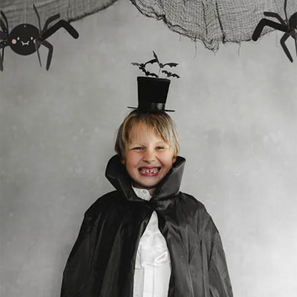 1 Cylindre - Bandeau avec chauves-souris - Noir
