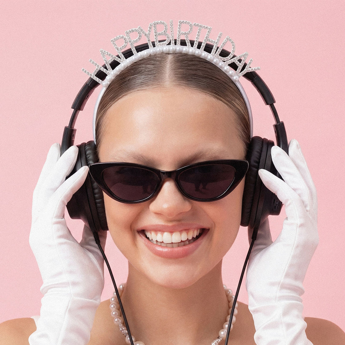 1 bandeau - Happy Birthday - Argent