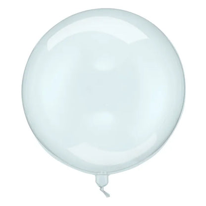 1 Bolvormige Ballon - Transparant Blauw