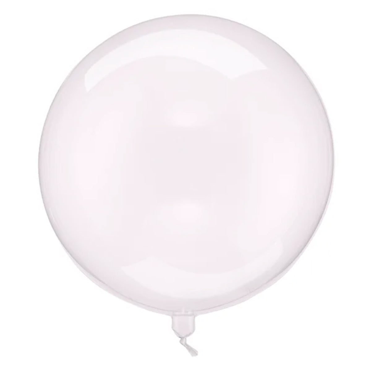 1 bolvormige ballon - Transparant Roze