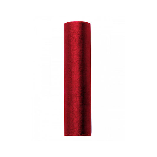1 tissu organza - 16cm - rouge