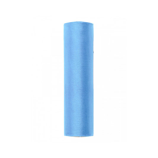 1 tissu organza - 16cm - Bleu clair