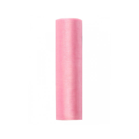 1 organzastof - 16 cm - roze