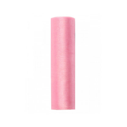 1 organzastof - 16 cm - roze