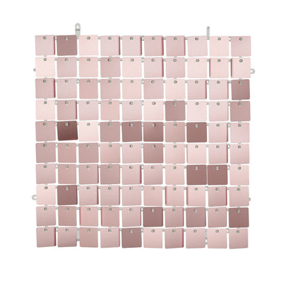 1 pailletten achtergrond - 30x30cm - roosgoud