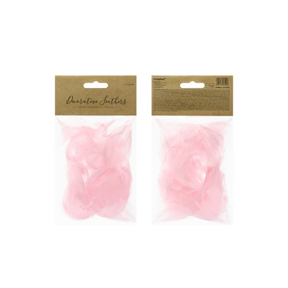 3g Decoratieve veren - Roze