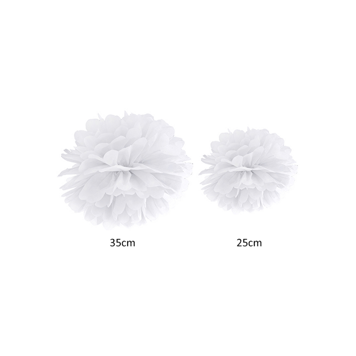 1 Pompom - Ø 25cm - Wit
