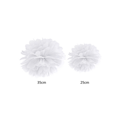 1 Pompom - Ø 25cm - Wit