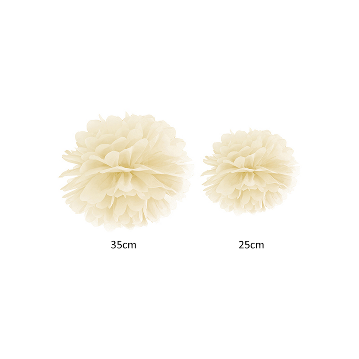 1 Pompom - Ø 25cm - Crème