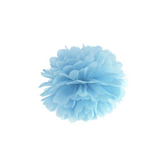 1 pompon – Ø 25 cm – bleu clair