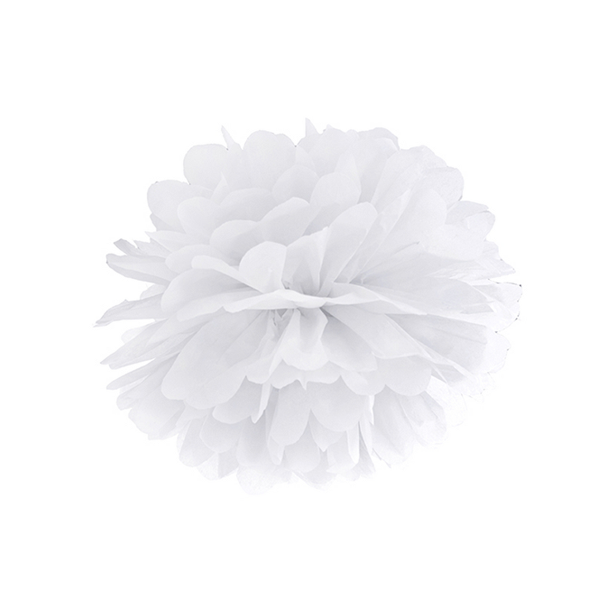 1 pompon XL - Ø 35cm - Blanc
