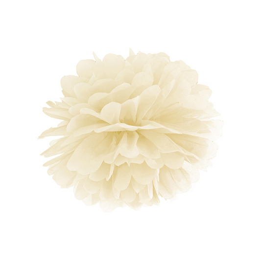 1 pompon XL - Ø 35 cm - Crème