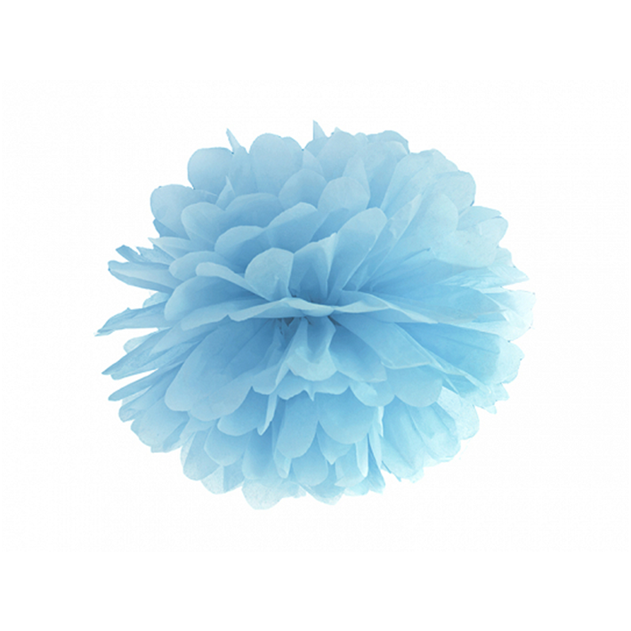 1 pompom XL - Ø 35 cm - lichtblauw