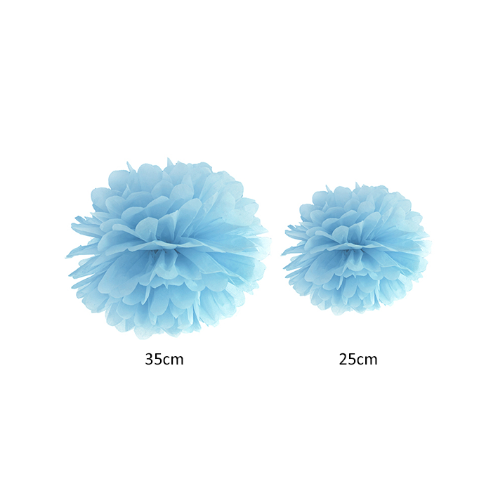 1 pompom XL - Ø 35 cm - lichtblauw