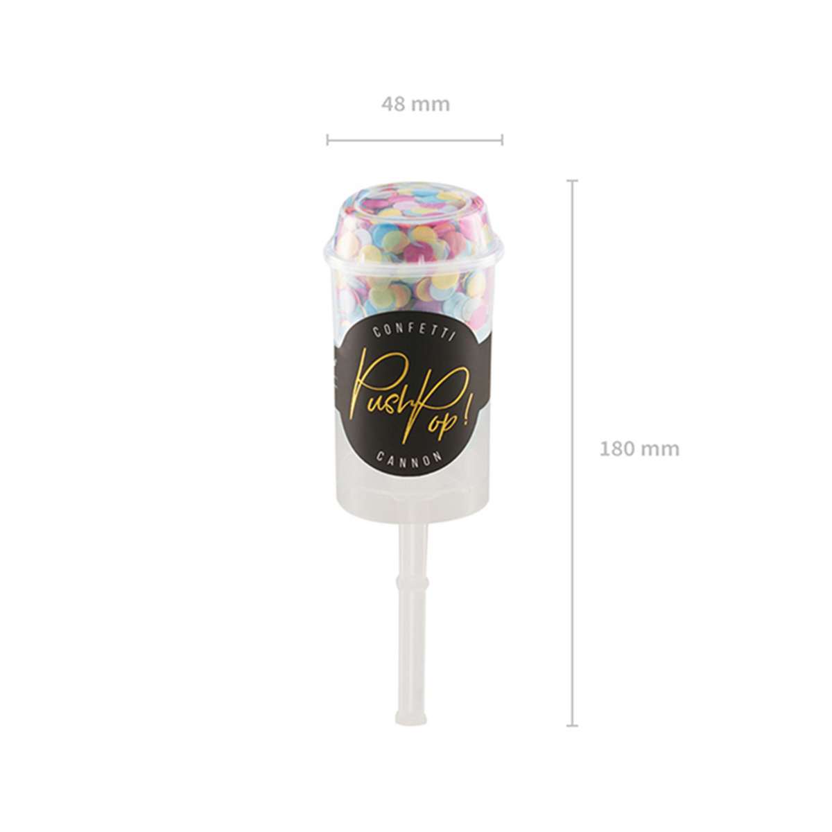 1 Confetti Push Pop - Kleurrijk