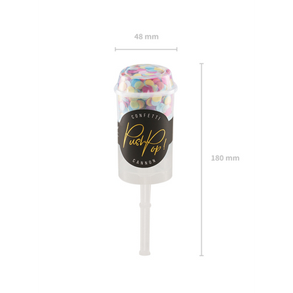 1 Confetti Push Pop - Kleurrijk