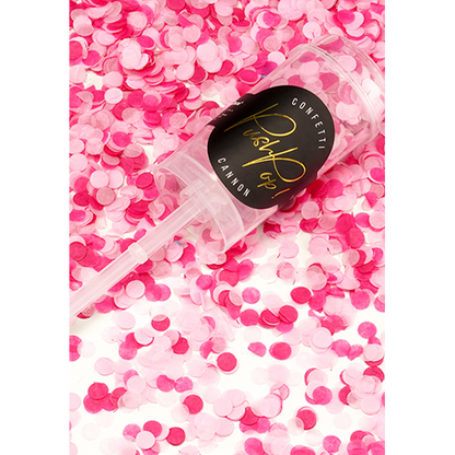 1 Confetti Push Pop - Rose & Fuchsia