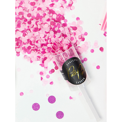 1 Confetti Push Pop - Rose & Fuchsia