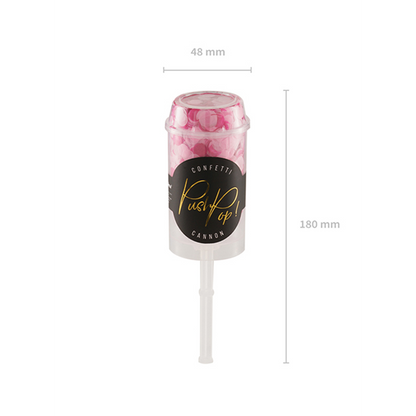 1 Confetti Push Pop - Rose & Fuchsia