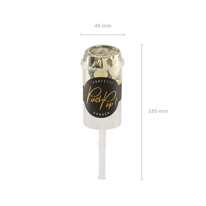 1 Confetti Push Pop - Or