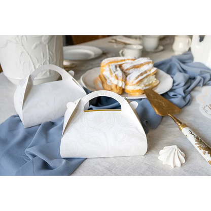 10 boîtes à gâteaux - Blanc