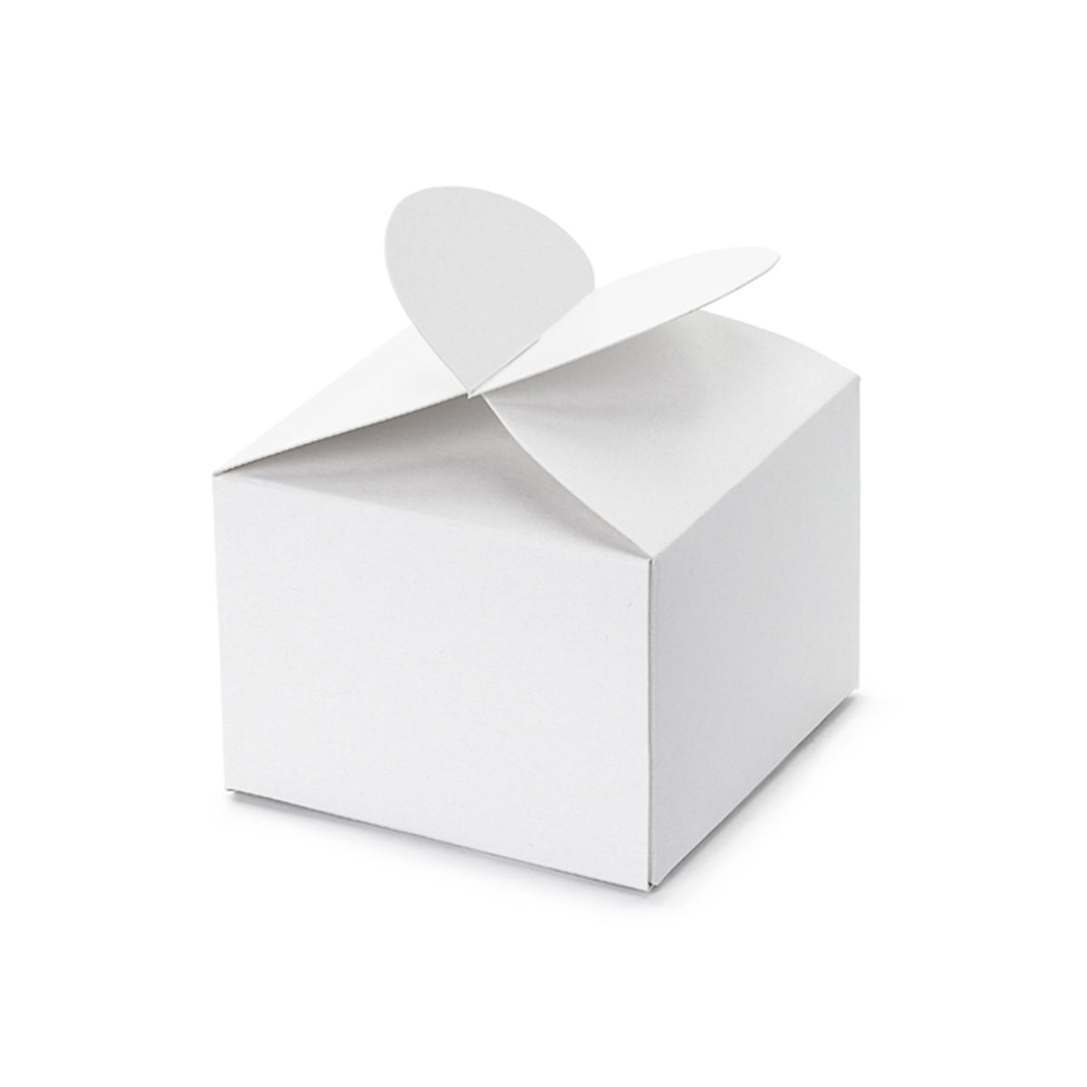 10 Boîtes cadeaux - Cœur Blanc